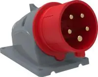 Вилка стационарная ССИ-525 32А-6ч/200/346-240/415В 3Р+РЕ+N IP44 MAGNUM ИЭК в Москве Вилка стационарная ССИ-525 32А-6ч/200/346-240/415В 3Р+РЕ+N IP44 MAGNUM ИЭК - foto